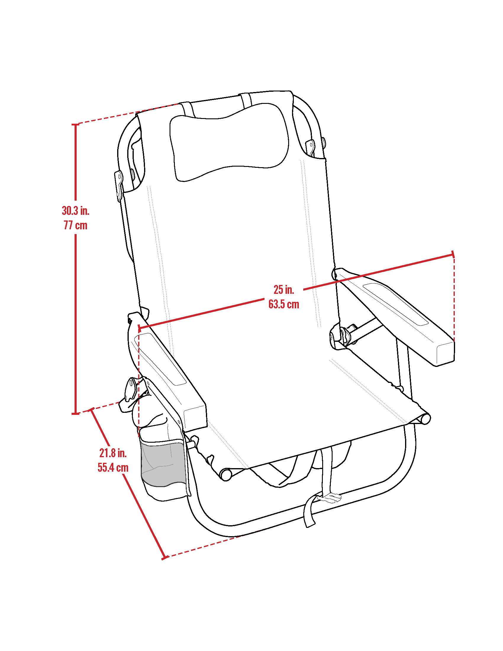 Chair Technical Illustration - Model SC531